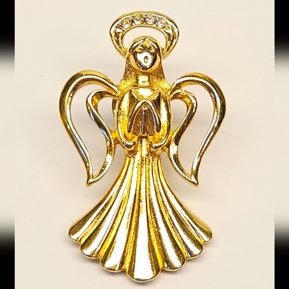 Avon Gold Heavenly Angel Pin